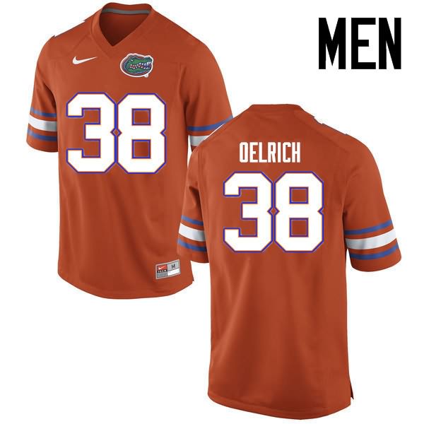 NCAA Florida Gators Nick Oelrich Men's #38 Nike Orange Stitched Authentic College Football Jersey DMB6664FB